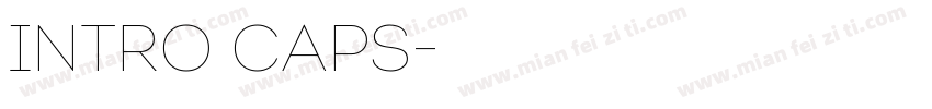 Intro Caps字体转换
